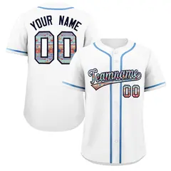 Ethnic Pattern Baseball Jersey Stitched Sports Uniform