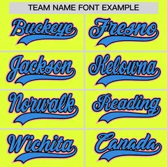 Fluorescent Green Baseball Jersey Uniform 7