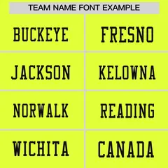 Fluorescent Green Black Sequin Lettering Moisture-Wicking Football Jersey 3