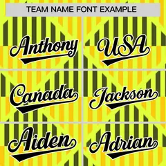 Fluorescent Green Lingge Sunshine Team Polo Shirts 3