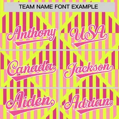 Fluorescent Green Lingge Sunshine Team Polo Shirts 3