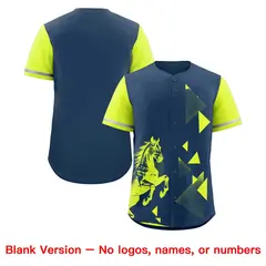 Fluorescent Green Midnight Blue Raptor Series Raglan Baseball Jersey 8