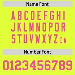 Fluorescent Green Pink Neckline Square Football Jersey 4