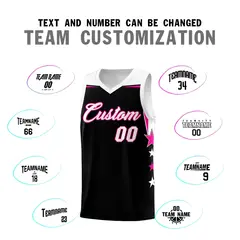 Fluorescent Green White Two Tone Side Star Color Block Basketball Jersey 4