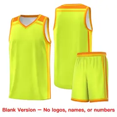 Fluorescent Green Yellow Orange Charge Series Basketball Jersey 7