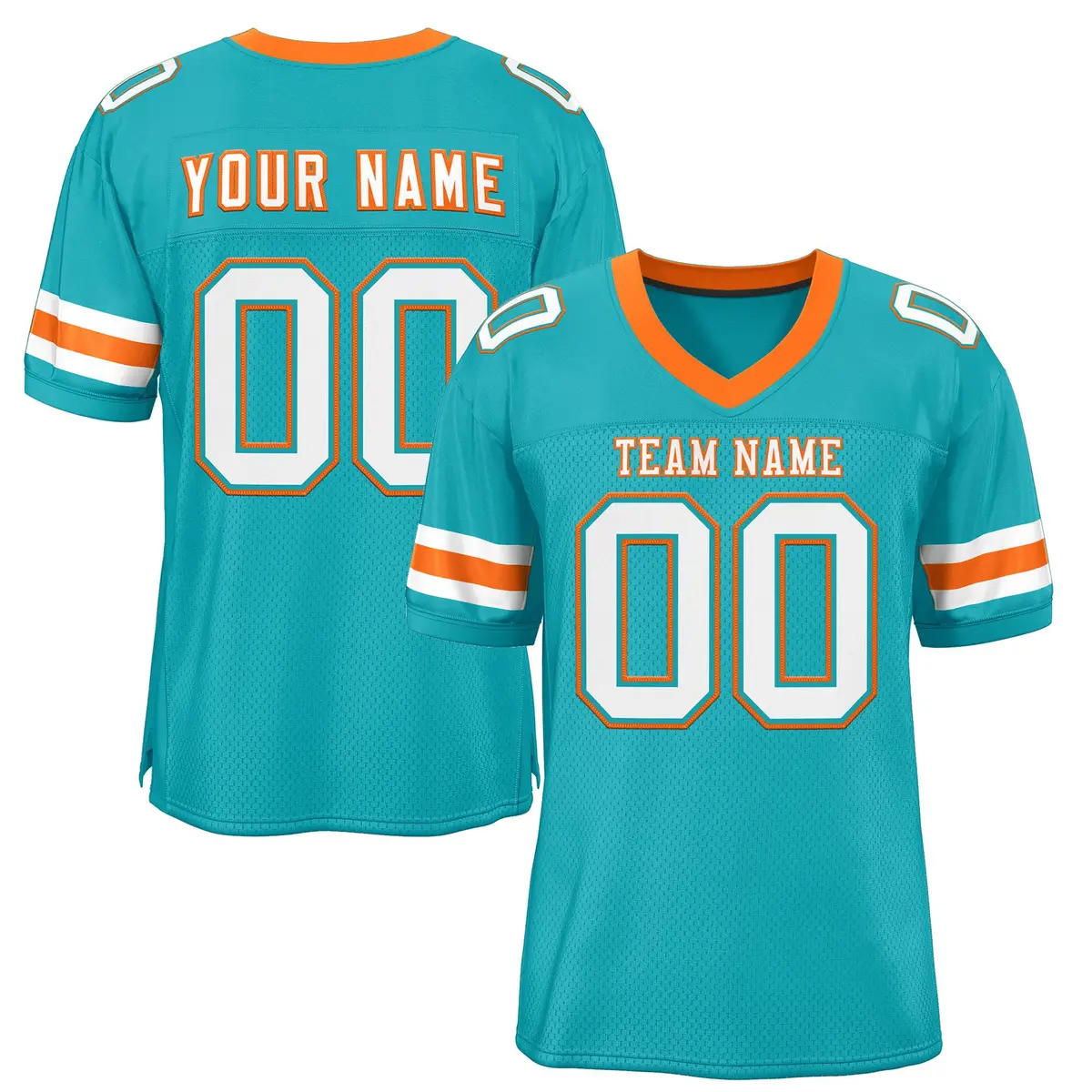 Football Jersey with Printed or Stitched Name and Number