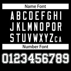 Football Jersey with Printed or Stitched Name and Number 11