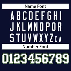 Football Jersey with Printed or Stitched Name and Number 32