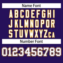 Football Jersey with Printed or Stitched Name and Number 39