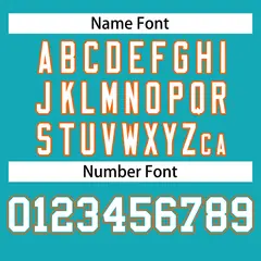 Football Jersey with Printed or Stitched Name and Number 4