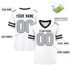 Football Jersey with Printed or Stitched Name and Number 72