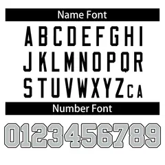 Football Jersey with Printed or Stitched Name and Number 74