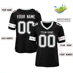Football Jersey with Printed or Stitched Name and Number 9
