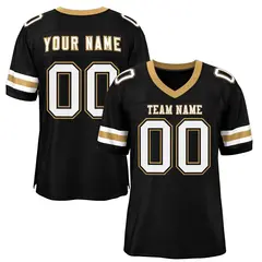 Football Jersey with Stitched Letters and Numbers