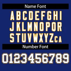 Football Jersey with Stitched Letters and Numbers 18