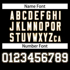 Football Jersey with Stitched Letters and Numbers 4