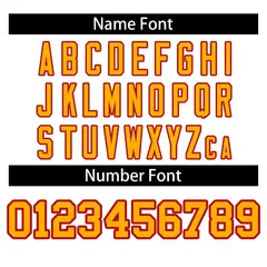 Football Jersey with Stitched Letters and Numbers 53
