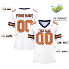 Football Jersey with Stitched Letters and Numbers 65