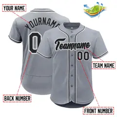 Full Button-Down Baseball Jersey Team Sportwear 2