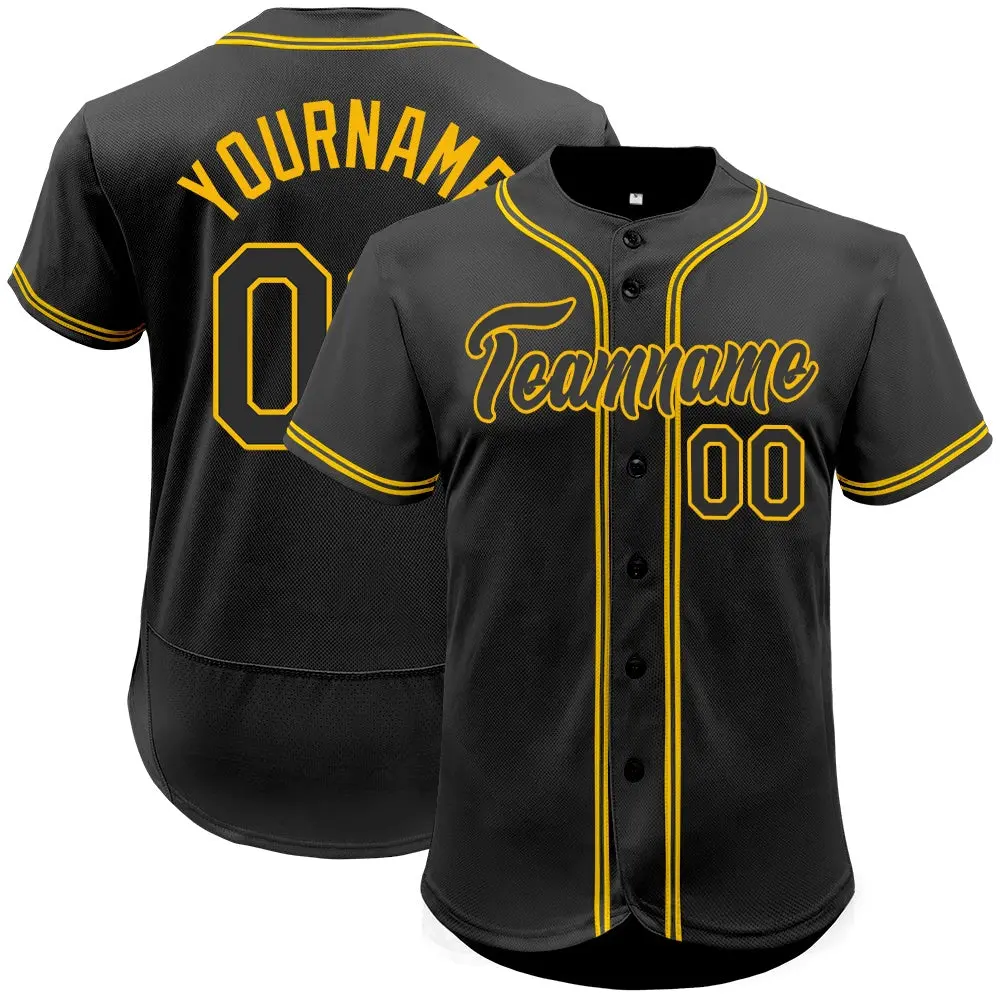 Full Button-Down Team Baseball Jersey