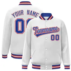 Full-Snap Bomber Varsity Baseball Jacket 29