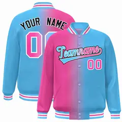 Full-Snap Bomber Varsity Baseball Jacket 50