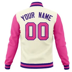 Full-Snap Classic Varsity Letterman Bomber Baseball Jacket 14