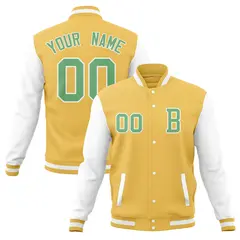 Full-Snap Classic Varsity Letterman Bomber Baseball Jacket 17