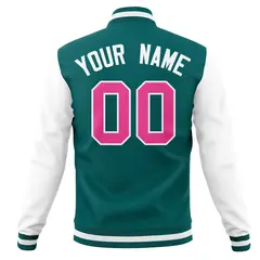 Full-Snap Classic Varsity Letterman Bomber Baseball Jacket 30