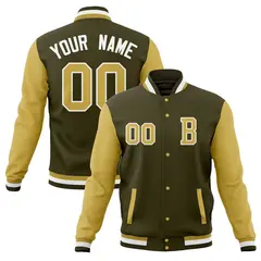 Full-Snap Classic Varsity Letterman Bomber Baseball Jacket 49