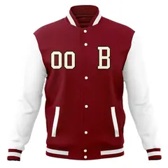 Full-Snap Classic Varsity Letterman Bomber Baseball Jacket 5