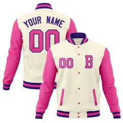 Full-Snap Classic Varsity Letterman Bomber Baseball Jacket 9