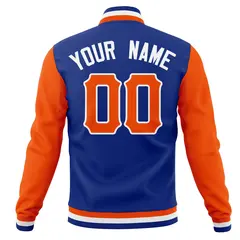 Full-Snap Cotton Blend Varsity Letterman Baseball Jacket 22