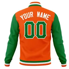 Full-Snap Cotton Blend Varsity Letterman Baseball Jacket 38