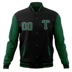 Full-Snap Cotton Blend Varsity Letterman Baseball Jacket 5