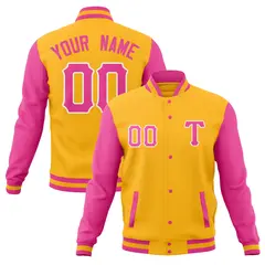 Full-Snap Cotton Blend Varsity Letterman Baseball Jacket 57