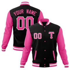 Full-Snap Cotton Blend Varsity Letterman Baseball Jacket 1