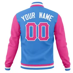 Full-Snap Cotton Blend Varsity Letterman Baseball Jacket 30