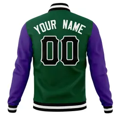 Full-Snap Cotton Blend Varsity Letterman Baseball Jacket 54