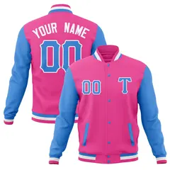 Full-Snap Cotton Blend Varsity Letterman Baseball Jacket 57