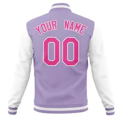 Full-Snap Letterman Baseball Jacket with Raglan Sleeves 7