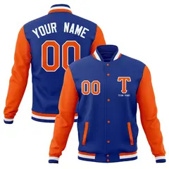 Full-Snap Letterman Varsity Baseball Jacket 17