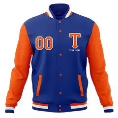 Full-Snap Letterman Varsity Baseball Jacket 21