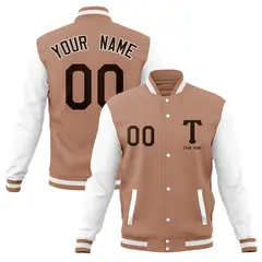Full-Snap Letterman Varsity Baseball Jacket 25