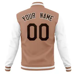 Full-Snap Letterman Varsity Baseball Jacket 30