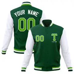 Full-Snap Letterman Varsity Baseball Jacket 41
