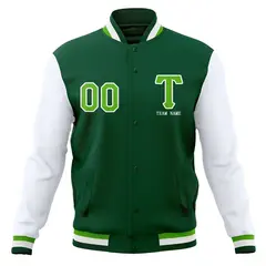 Full-Snap Letterman Varsity Baseball Jacket 45