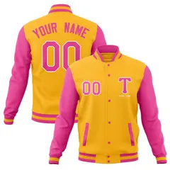 Full-Snap Letterman Varsity Baseball Jacket 57
