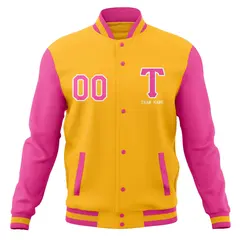 Full-Snap Letterman Varsity Baseball Jacket 61