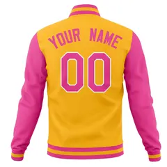 Full-Snap Letterman Varsity Baseball Jacket 62